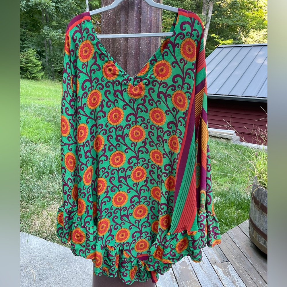 Kantha Bae Silk Poncho